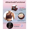 imageRUNNING GIRL Sports Bras for Women High SupportRacerback High Impact Sports Bra Moulded Cup Workout Bra Push upAtaupe
