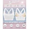 imageRUNNING GIRL Sports Bras for Women High SupportRacerback High Impact Sports Bra Moulded Cup Workout Bra Push upAwhite