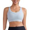 imageRUNNING GIRL Sports Bras for Women Medium Impact Molded Cup Sports Bra for Running with Sewn in PadsGrey