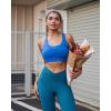 imageRUNNING GIRL Sports Bras for Women Medium Impact Molded Cup Sports Bra for Running with Sewn in PadsRoyal Blue