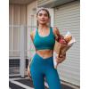 imageRUNNING GIRL Sports Bras for Women Medium Impact Molded Cup Sports Bra for Running with Sewn in PadsTeal