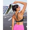 imageRUNNING GIRL Sports Bras for Women Medium Support CrissCross Strappy Sports Bra Workout Yoga Bra with Removable CupsBlack