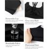 imageRUNNING GIRL Sports Bras for Women Medium Support CrissCross Strappy Sports Bra Workout Yoga Bra with Removable CupsBlack
