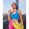 imageRUNNING GIRL Sports Bras for Women Medium Support CrissCross Strappy Sports Bra Workout Yoga Bra with Removable CupsBright Blue