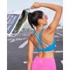 imageRUNNING GIRL Sports Bras for Women Medium Support CrissCross Strappy Sports Bra Workout Yoga Bra with Removable CupsBright Blue