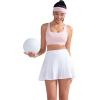 imageRUNNING GIRL Sports Bras for Women MediumHigh Impact Running Strappy Sports Bra with Removable PadsPink
