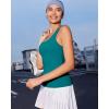 imageRUNNING GIRL Workout Tank Tops for Women Built in Shelf Bras PaddedSleeveless Gym Tops Athletic Yoga ShirtsGreen