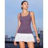 imageRUNNING GIRL Workout Tank Tops for Women Built in Shelf Bras PaddedSleeveless Gym Tops Athletic Yoga ShirtsPurple
