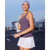 imageRUNNING GIRL Workout Tank Tops for Women Built in Shelf Bras PaddedSleeveless Gym Tops Athletic Yoga ShirtsPurple