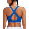imageRUNNING GIRL High Impact Sports Bras for Women High Support Running Strappy Womens Sports Bra with Sewn in PadsRoyal Blue