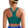 imageRUNNING GIRL Sports Bra for WomenAdjustable Straps Molded Cup High Impact Sports Bra with Sewn in PadsTeal