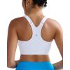 imageRUNNING GIRL Sports Bra for WomenAdjustable Straps Molded Cup High Impact Sports Bra with Sewn in PadsWhite