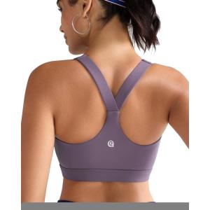 imageRUNNING GIRL Sports Bras for Women High SupportRacerback High Impact Sports Bra Moulded Cup Workout Bra Push upApurple