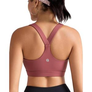 imageRUNNING GIRL Sports Bras for Women High SupportRacerback High Impact Sports Bra Moulded Cup Workout Bra Push upArose Red