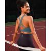imageRUNNING GIRL High Impact Sports Bras for Women  Scoop Neck Strappy Sports Bra High Support Moulded Cup Workout BraAash Green
