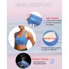 imageRUNNING GIRL High Impact Sports Bras for Women  Scoop Neck Strappy Sports Bra High Support Moulded Cup Workout BraAlight Blue