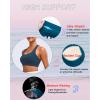 imageRUNNING GIRL High Impact Sports Bras for Women  Scoop Neck Strappy Sports Bra High Support Moulded Cup Workout BraAnavy Blue