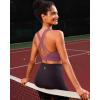 imageRUNNING GIRL High Impact Sports Bras for Women  Scoop Neck Strappy Sports Bra High Support Moulded Cup Workout BraApink