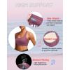 imageRUNNING GIRL High Impact Sports Bras for Women  Scoop Neck Strappy Sports Bra High Support Moulded Cup Workout BraApink