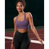 imageRUNNING GIRL High Impact Sports Bras for Women  Scoop Neck Strappy Sports Bra High Support Moulded Cup Workout BraApurple