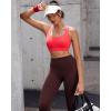 imageRUNNING GIRL High Impact Sports Bras for Women  Scoop Neck Strappy Sports Bra High Support Moulded Cup Workout BraAred