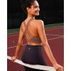imageRUNNING GIRL High Impact Sports Bras for Women  Scoop Neck Strappy Sports Bra High Support Moulded Cup Workout BraAtaupe