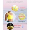 imageRUNNING GIRL High Impact Sports Bras for Women  Scoop Neck Strappy Sports Bra High Support Moulded Cup Workout BraAyellow