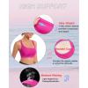 imageRUNNING GIRL High Impact Sports Bras for Women  Scoop Neck Strappy Sports Bra High Support Moulded Cup Workout BraBhot Pink