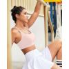 imageRUNNING GIRL High Impact Sports Bras for Women  Scoop Neck Strappy Sports Bra High Support Moulded Cup Workout BraBpink
