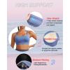 imageRUNNING GIRL High Impact Sports Bras for Women  Scoop Neck Strappy Sports Bra High Support Moulded Cup Workout BraBwild Indigo