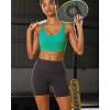imageRUNNING GIRL Sports Bra for Women High Support Molded Cup Strappy Running Sports Bras with Sewn in PadsBright Green