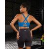 imageRUNNING GIRL Sports Bra for Women High Support Molded Cup Strappy Running Sports Bras with Sewn in PadsBrilliant Blue
