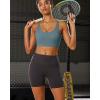 imageRUNNING GIRL Sports Bra for Women High Support Molded Cup Strappy Running Sports Bras with Sewn in PadsDusty Blue