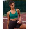 imageRUNNING GIRL Sports Bra for Women High Support Molded Cup Strappy Running Sports Bras with Sewn in PadsTeal