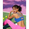 imageRUNNING GIRL Sports Bras for Women High Support Molded Cup Strappy High Impact Sports Bras for Women with Sewn in PadsBlue