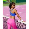 imageRUNNING GIRL Sports Bras for Women High Support Molded Cup Strappy High Impact Sports Bras for Women with Sewn in PadsBlue