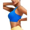 imageRUNNING GIRL Sports Bras for Women High Support Molded Cup Strappy High Impact Sports Bras for Women with Sewn in PadsBlue