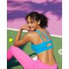 imageRUNNING GIRL Sports Bras for Women High Support Molded Cup Strappy High Impact Sports Bras for Women with Sewn in PadsBright Blue