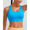 imageRUNNING GIRL Sports Bras for Women High Support Molded Cup Strappy High Impact Sports Bras for Women with Sewn in PadsBright Blue