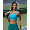 imageRUNNING GIRL Sports Bras for Women High Support Molded Cup Strappy High Impact Sports Bras for Women with Sewn in PadsBright Blue
