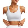 imageRUNNING GIRL Sports Bras for Women High Support Molded Cup Strappy High Impact Sports Bras for Women with Sewn in PadsGrey