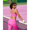 imageRUNNING GIRL Sports Bras for Women High Support Molded Cup Strappy High Impact Sports Bras for Women with Sewn in PadsHot Pink