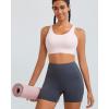 imageRUNNING GIRL Sports Bras for Women High Support Molded Cup Strappy High Impact Sports Bras for Women with Sewn in PadsPink