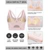 imageRUNNING GIRL Sports Bras for Women High Support Molded Cup Strappy High Impact Sports Bras for Women with Sewn in PadsPink
