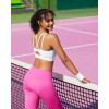 imageRUNNING GIRL Sports Bras for Women High Support Molded Cup Strappy High Impact Sports Bras for Women with Sewn in PadsWhite