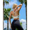 imageRUNNING GIRL Sports Bra for Women High Support CrissCross Back Padded Strappy Sports Bras Yoga Bra with Removable Cups2blackwhitegreen