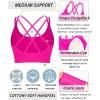 imageRUNNING GIRL Sports Bra for Women High Support CrissCross Back Padded Strappy Sports Bras Yoga Bra with Removable Cups2bluepinkgreen