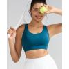 imageRUNNING GIRL Sports Bra for Women High Support Molded Cup High Impact Sports Bras with Sewn in Pads Strappy Running BraNavy