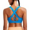 imageRUNNING GIRL Sports Bra for Women High SupportMolded Cup High Impact Sports Bras with Sewn in PadsAbrilliant Blue