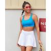 imageRUNNING GIRL Sports Bra for Women High SupportMolded Cup High Impact Sports Bras with Sewn in PadsAbrilliant Blue